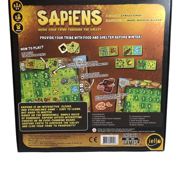 Sapiens: Guide Your Tribe Through the Valley Board Game 2-4 Players 10+ Strategy - Picture 2 of 12